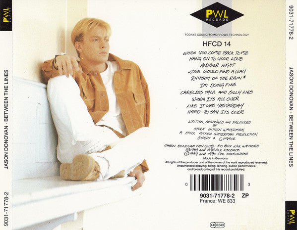 Buy Jason Donovan : Between The Lines (CD, Album) Online for a