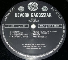 Load image into Gallery viewer, Kevork Gagossian : 1942-1969 (LP, Album, Mono, Gat)
