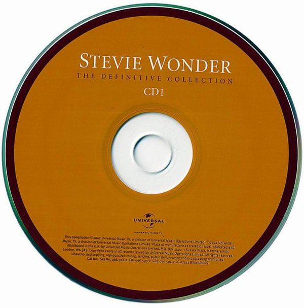 Buy Stevie Wonder : The Definitive Collection (2xCD, Comp) Online
