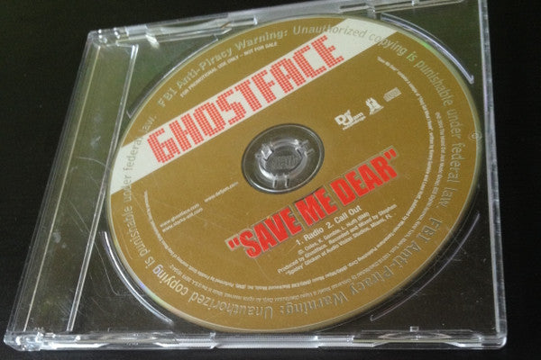 Ghostface Killah : Save Me Dear (CD, Single, Promo)