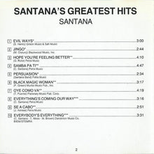 Load image into Gallery viewer, Santana : Santana&#39;s Greatest Hits (CD, Comp, RE)
