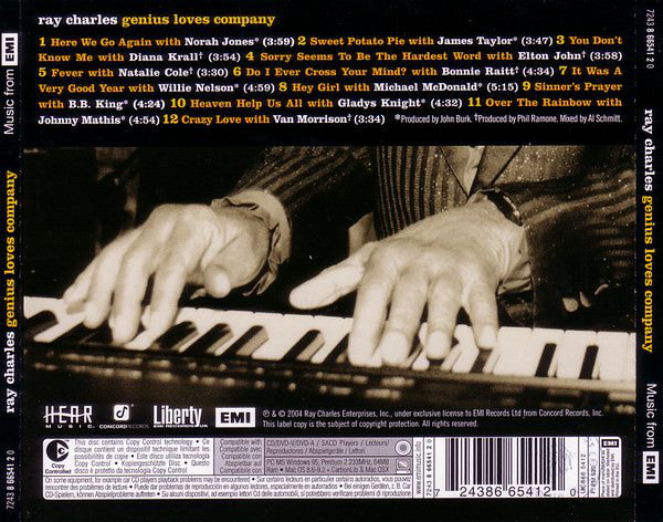 Buy Ray Charles : Genius Loves Company (CD, Album, Copy Prot