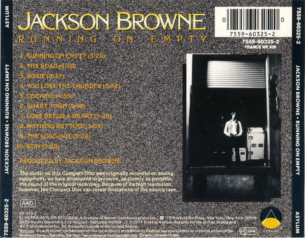 Buy Jackson Browne : Running On Empty (CD, Album, RE) Online for a