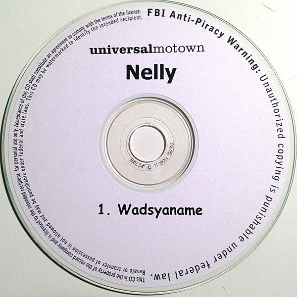 Nelly : Wadsyaname (CDr, Single)