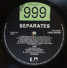 Load image into Gallery viewer, 999 : Separates (LP, Album)
