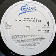 Load image into Gallery viewer, Ozzy Osbourne : No Rest For The Wicked (LP, Album)
