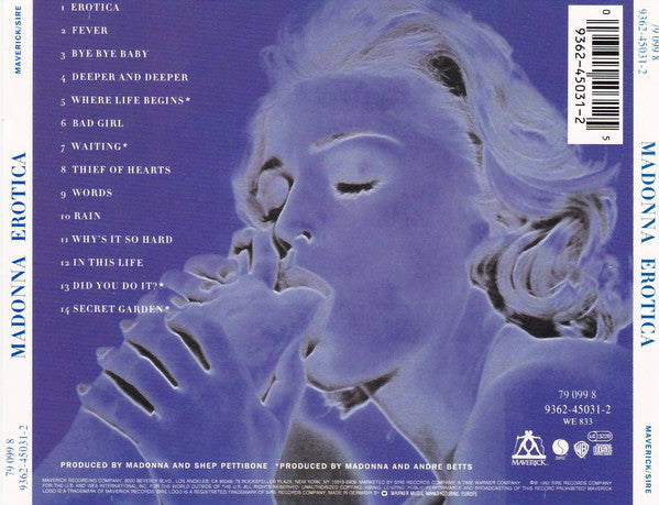 Buy Madonna : Erotica (CD, Album) Online for a great price – Disc Jockey  Music