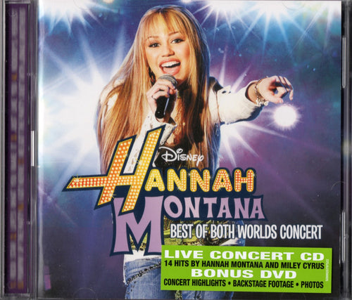 Hannah Montana / Miley Cyrus : Best Of Both Worlds Concert (CD, Album + DVD-V, PAL)