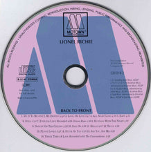 Load image into Gallery viewer, Lionel Richie : Back To Front (CD, Comp)
