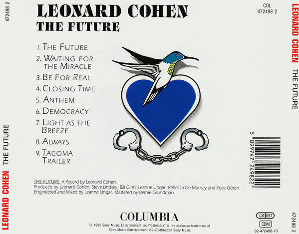 Buy Leonard Cohen : The Future (CD, Album, RE) Online for a great