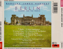 Load image into Gallery viewer, Barclay James Harvest : Berlin (A Concert For The People) (CD, Album)
