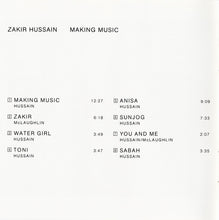 Load image into Gallery viewer, Zakir Hussain : Making Music (CD, Album)

