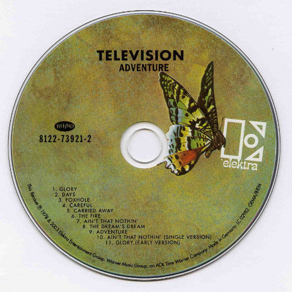Buy Television : Adventure (CD, Album, RE, RM, Gat) Online for a