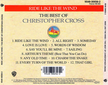 Load image into Gallery viewer, Christopher Cross : Ride Like The Wind / The Best Of Christopher Cross (CD, Comp, RE)
